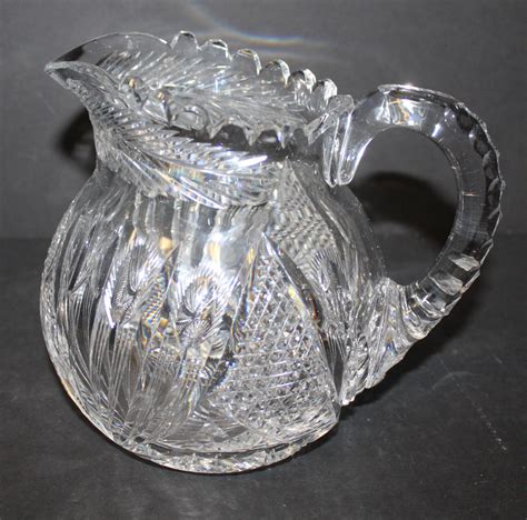 Bargain Johns Antiques American Brilliant Cut Glass Water Pitcher