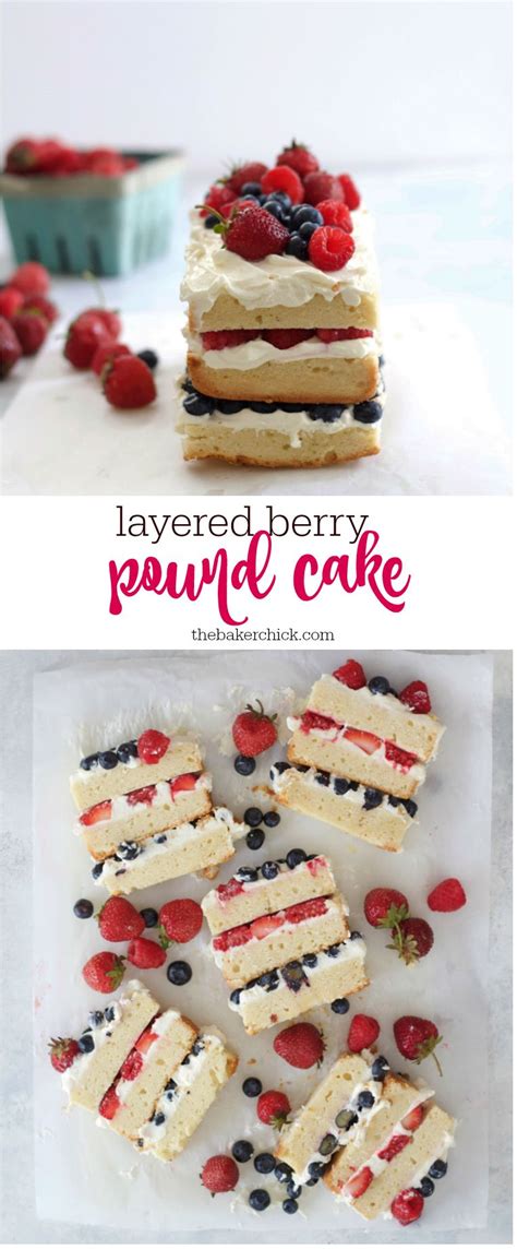 Watermelon cake recipe healthy alternative to birthday cake 5. Layered Berry Pound Cake | Recipe | Pound cake, Tasty ...