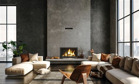 Concrete Fireplace Designs For A Medieval Touch In Contemporary Homes