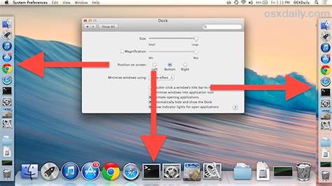 The dock has been with the mac for over a decade now: How to Move the Dock Position in Mac OS X