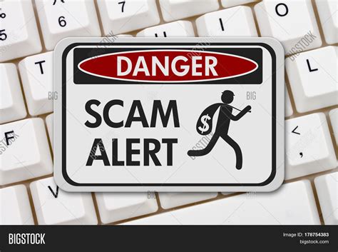 Scam Alert Danger Sign Image And Photo Free Trial Bigstock