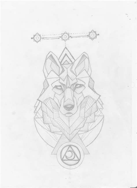 Geometric Wolf Tattoo Design Pencil 29 12 2017 Geometric Wolf