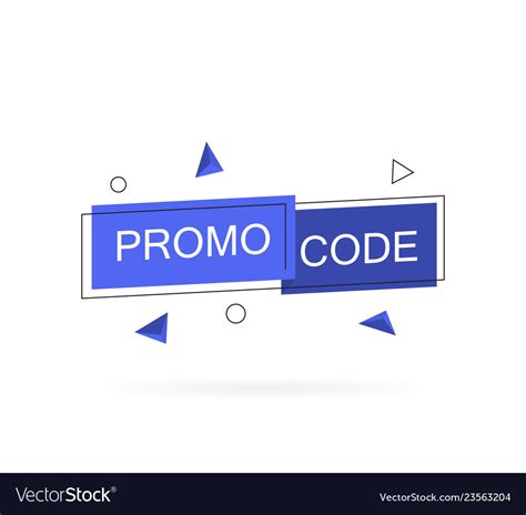 Promo Code Coupon Royalty Free Vector Image Vectorstock