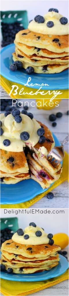 Lemon Blueberry Pancakes Delightful E Made