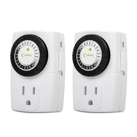 Mechanical Outlet Timer Plug-in 24 Hour Mini Century ...