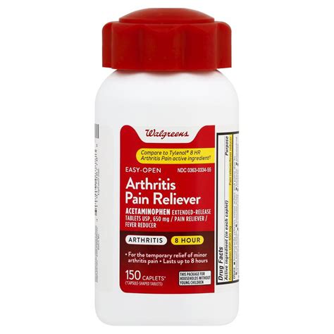 Walgreens Arthritis Pain Reliever 650 Mg Caplets Walgreens