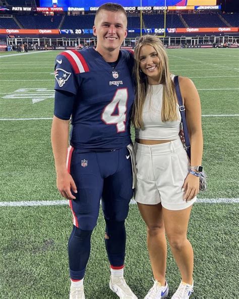 Bailey Zappes Girlfriend Hannah Lewis Celebrates Patriots Debut