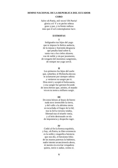 Himno Nacional Del Ecuador Letra Cantada Completa Mayhm001