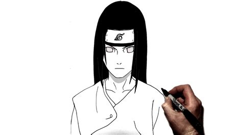 Easy Anime Drawing How To Draw Neji Hyuga Naruto Anime Boy Drawing Step
