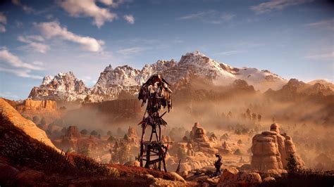 Hzd Lookout Tower 3840×2160 Hd Wallpapers