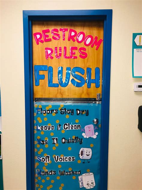 preschool classroom themes bathroom rules blues clues reagan career boards neon signs