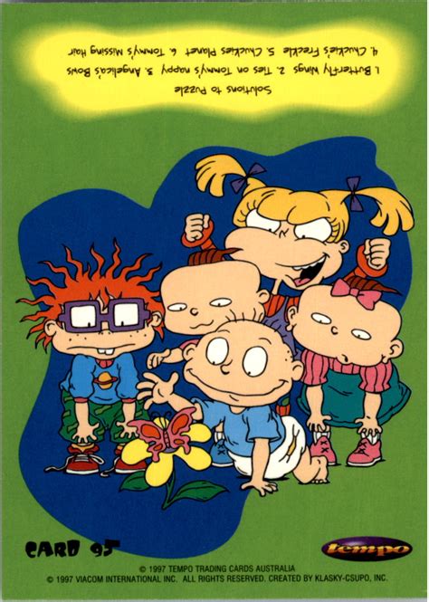 1997 Tempo Rugrats 95 Rugrats And Butterfly Nm Mt