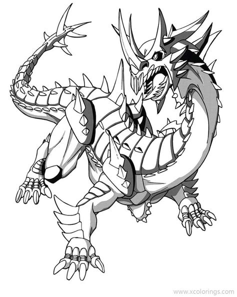 Bakugan Coloring Pages Of Drago