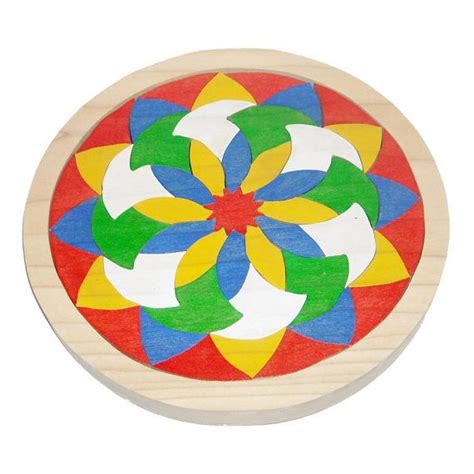 Colorful Wooden Mosaic Tray Puzzle Creative Mosaic Puzzle Etsy