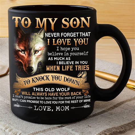 Personalized To My Son Daughter Wolf Mug Never Forget That I Etsy