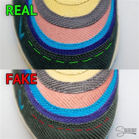 Have you ever experienced original vs fake samsung charger? Another shot of the green stitching on the real and fake ...