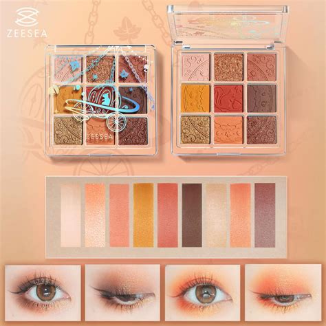 Zeesea クォーツ アイシャドウパレット 9色アイシャドウ Eyeshadow Palette アイメイク 中国コスメ ラメ マット 高発色 海外コスメ 安い 30代 40代 50代