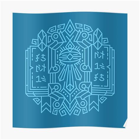 Mage Class Crest Color Poster For Sale By Dcmjs Redbubble
