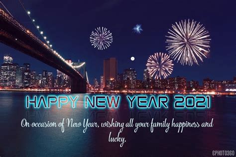 Happy new year wishes 2021: Firework New year GIFs Card With Wishes Maker