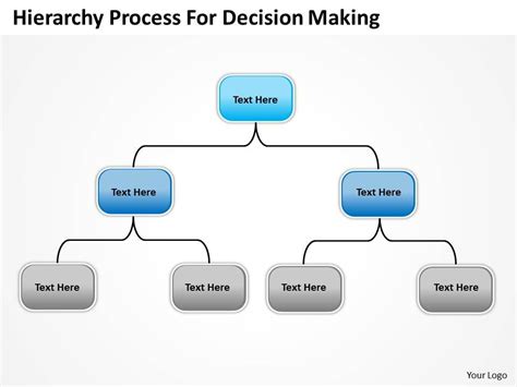 Company Organization Charts Hierarchy Process For Decision Making