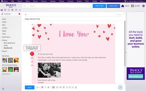 Valentines Day Yahoo Mail Will Compose Your Love Notes For You