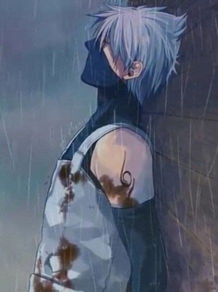 Sad Anime Boy Standing In The Rain Rain Standing Alone Quotes
