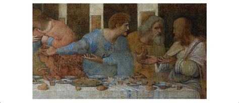 Detail From Leonardo Da Vincis The Last Supper A Mural From The