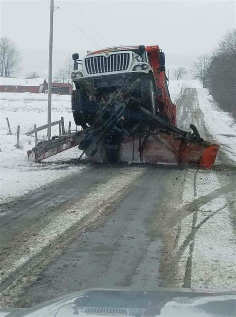 Not Even Our Snowplow Trucks Are Safe From The Potholes In Michigan