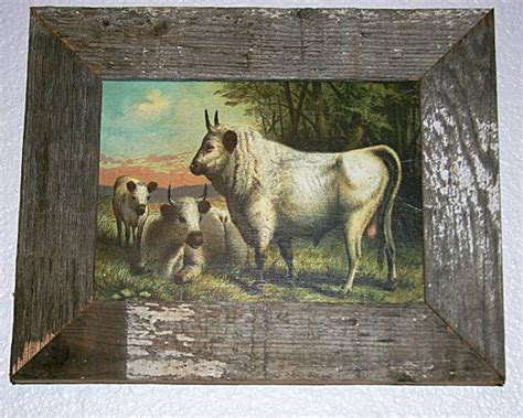 Vintage Cattle Decoupage Print Cottage Farm By Swallowsnesttrading 19