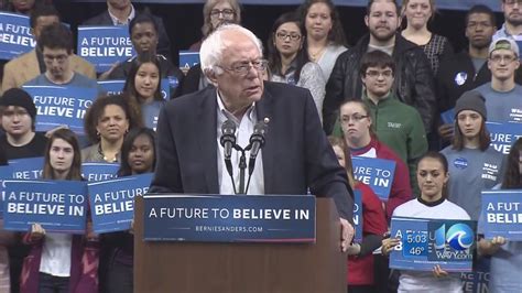 bernie sanders hosts campaign rally at scope ahead of super tuesday youtube