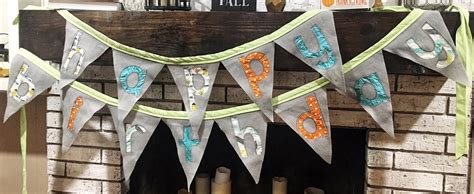 How To Make An Easy Diy Felt Birthday Banner Or For Any Occasion