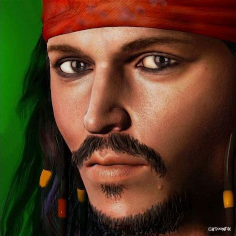 Editorial illustration featuring johnny depp in pirates of the caribbean. Jack Sparrow - Johnny Depp By Cartoonfix | Famous People ...