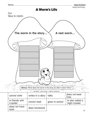 A Worm's Life, Lesson Plans - The Mailbox