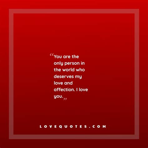 My Love And Affection Love Quotes