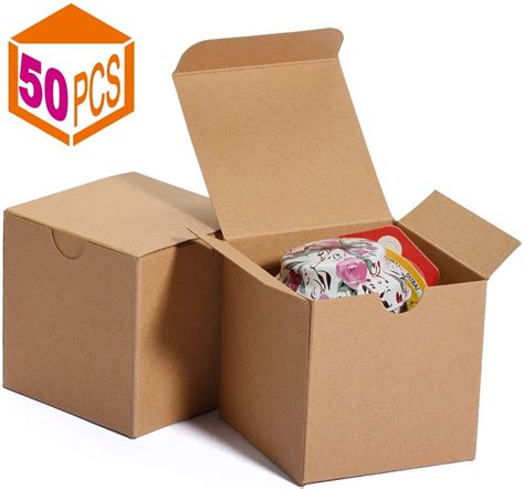 50pcs Brown Boxes T Boxes 3x3x3 Inches Paper T Boxes Etsy