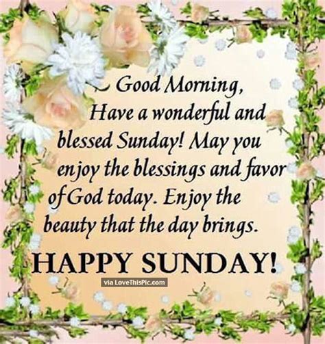 Good Morning Have A Wonderful And Blessed Sunday Pictures Photos And