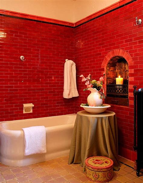 Red Bathroom Tile Ideas And Pictures