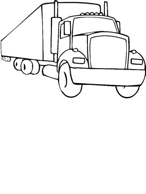 Find all the coloring pages you want organized by topic and lots of other kids crafts and kids activities at allkidsnetwork.com. An 18 Wheeler Semi Truck Illustration Coloring Page ...