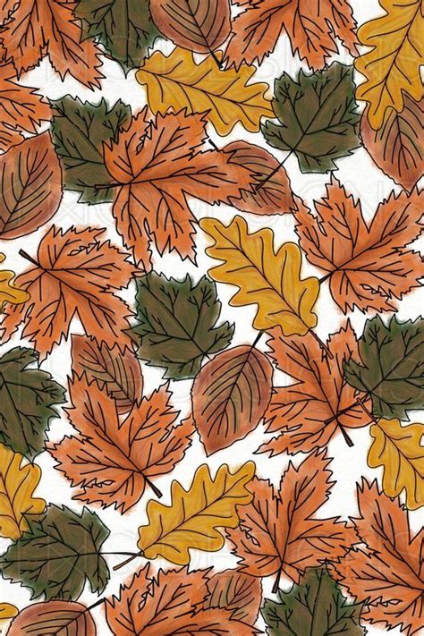 Cute Fall Leaves Iphone Wallpaper