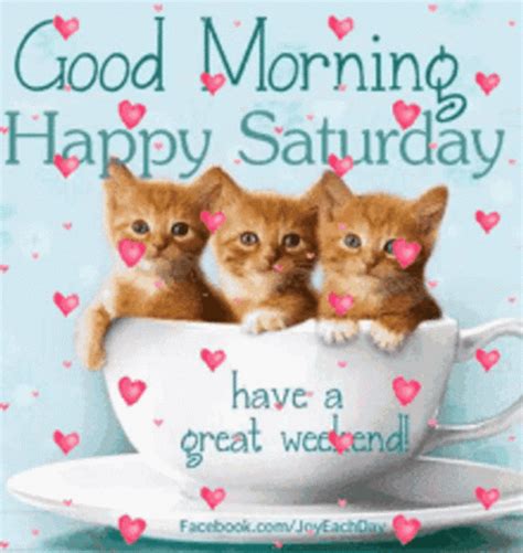 Good Morning Happy Saturday Great Weekend