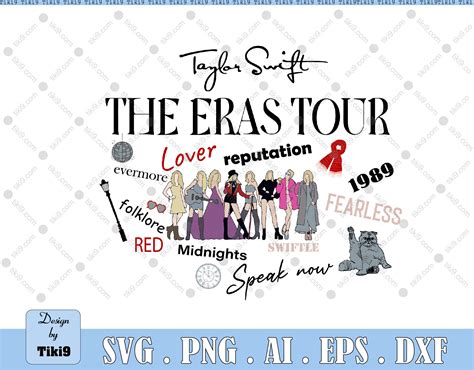 Taylor Swift The Eras Tour 2 Side Svg Taylor Swift Us Tour 2023 Svg
