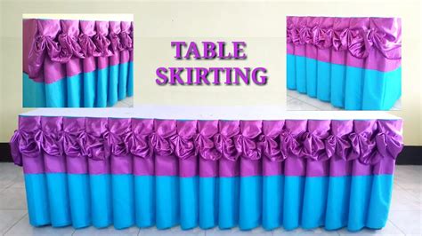 Ivory sheer voile table skirting njs design event and. Crumpled Design | Folded | TABLE SKIRTING - YouTube
