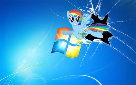 Free Download Cracked Screen Wallpaper Windows 8 Rainbowdash Windows