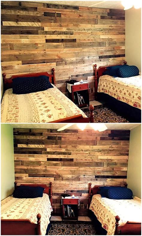 Pallets Wood Accent Wall Wood Pallets Pallet Walls Wood Accent Wall