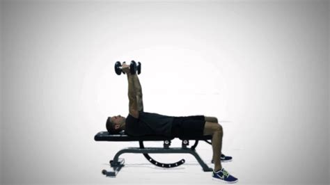 Lying Dumbbell Triceps Extension Exercise Fitness Oefening
