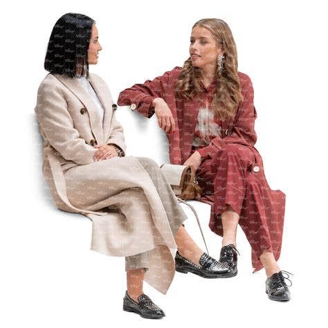Two Women Sitting And Talking Vishopper