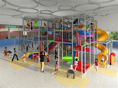 Commercial Large Indoor Playground Equipment Soft Play