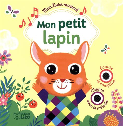 Amazonfr Mon Livre Musical Mon Petit Lapin Dès 18 Mois Nille