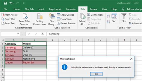 How To Find And Remove The Duplicate Value In Microsoft Excel Workbook