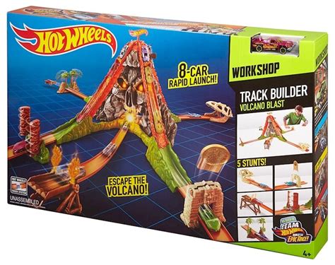 Hot Wheels Track Builder Volcano Blast Track Set Brand New Boxed Ebay